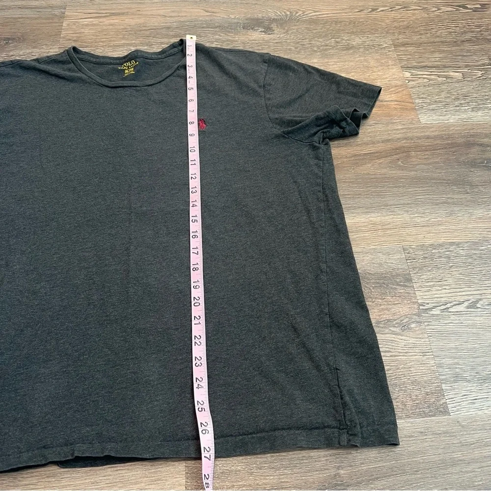 Polo Ralph Lauren Men’s XL Charcoal Gray Crewneck T-Shirt Red Pony Classic Tee